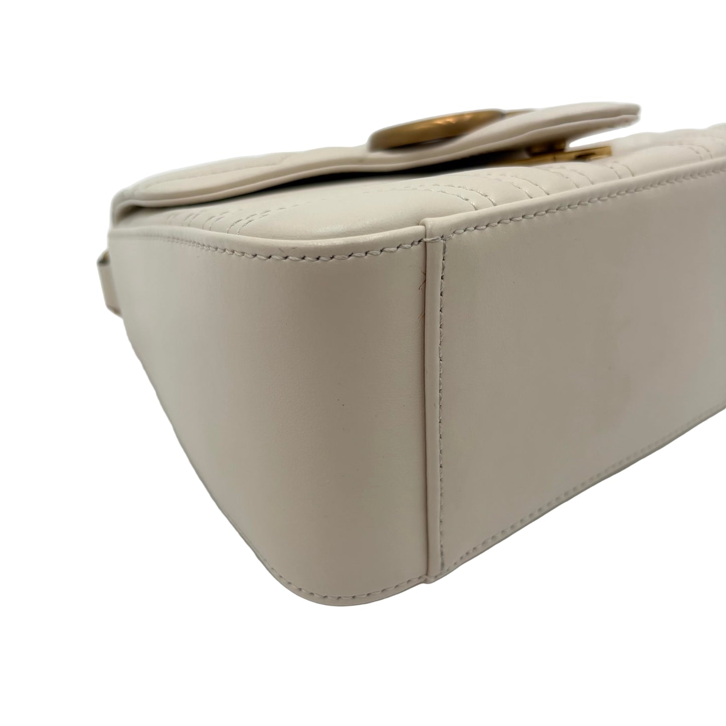 MIB Gucci GG Marmont mini top handle bag Ivory