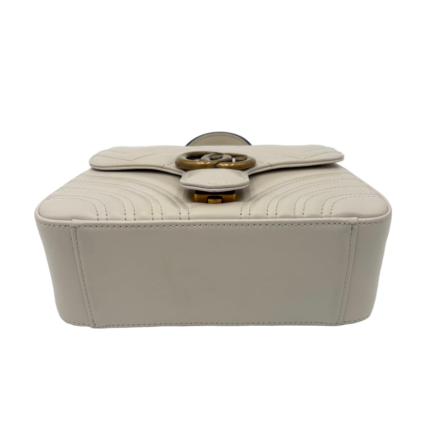 MIB Gucci GG Marmont mini top handle bag Ivory