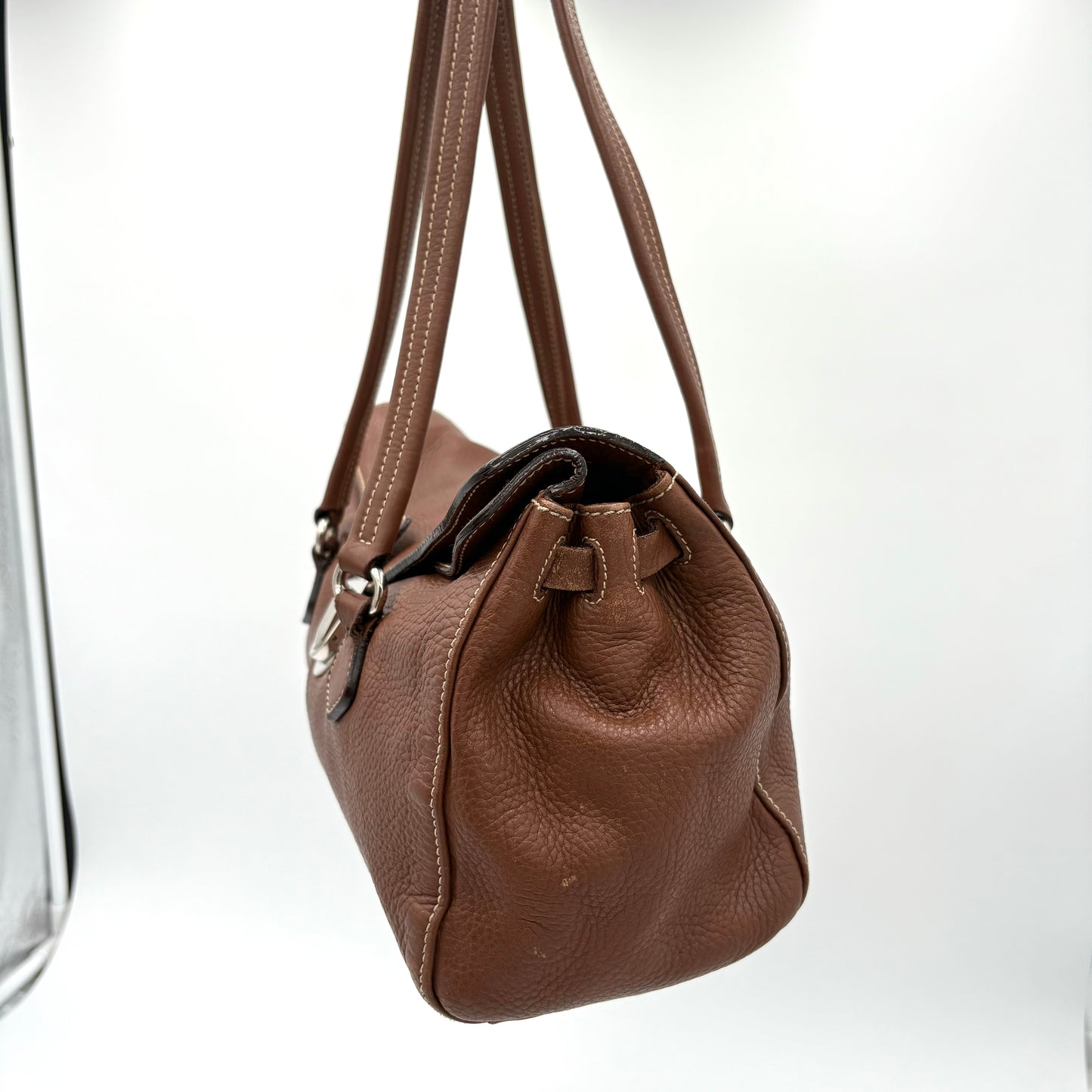 Prada Vitello Daino Pebbled Leather Bag