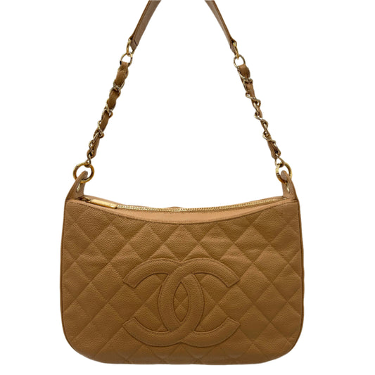 Chanel Timeless Shoulder Bag-Beige Caviar