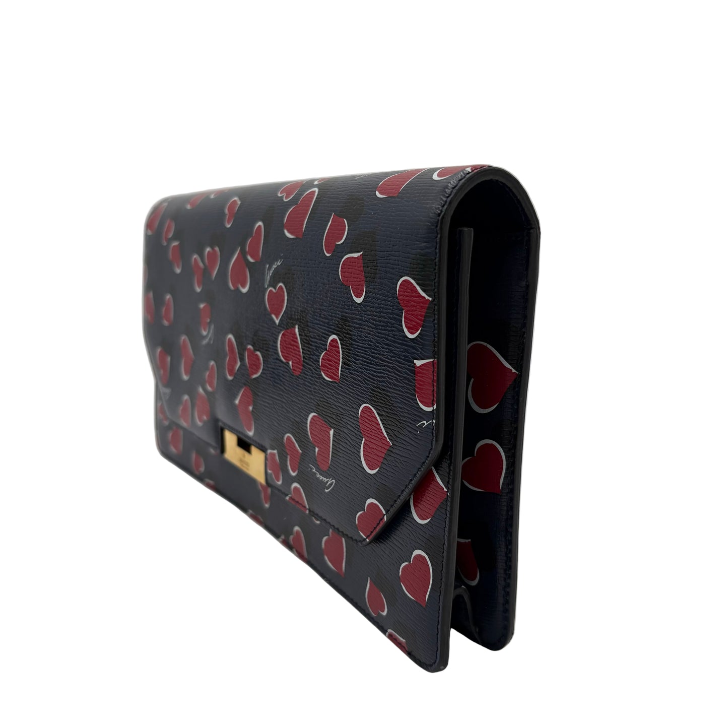 Gucci Leather Heart's A flutter Clutch
