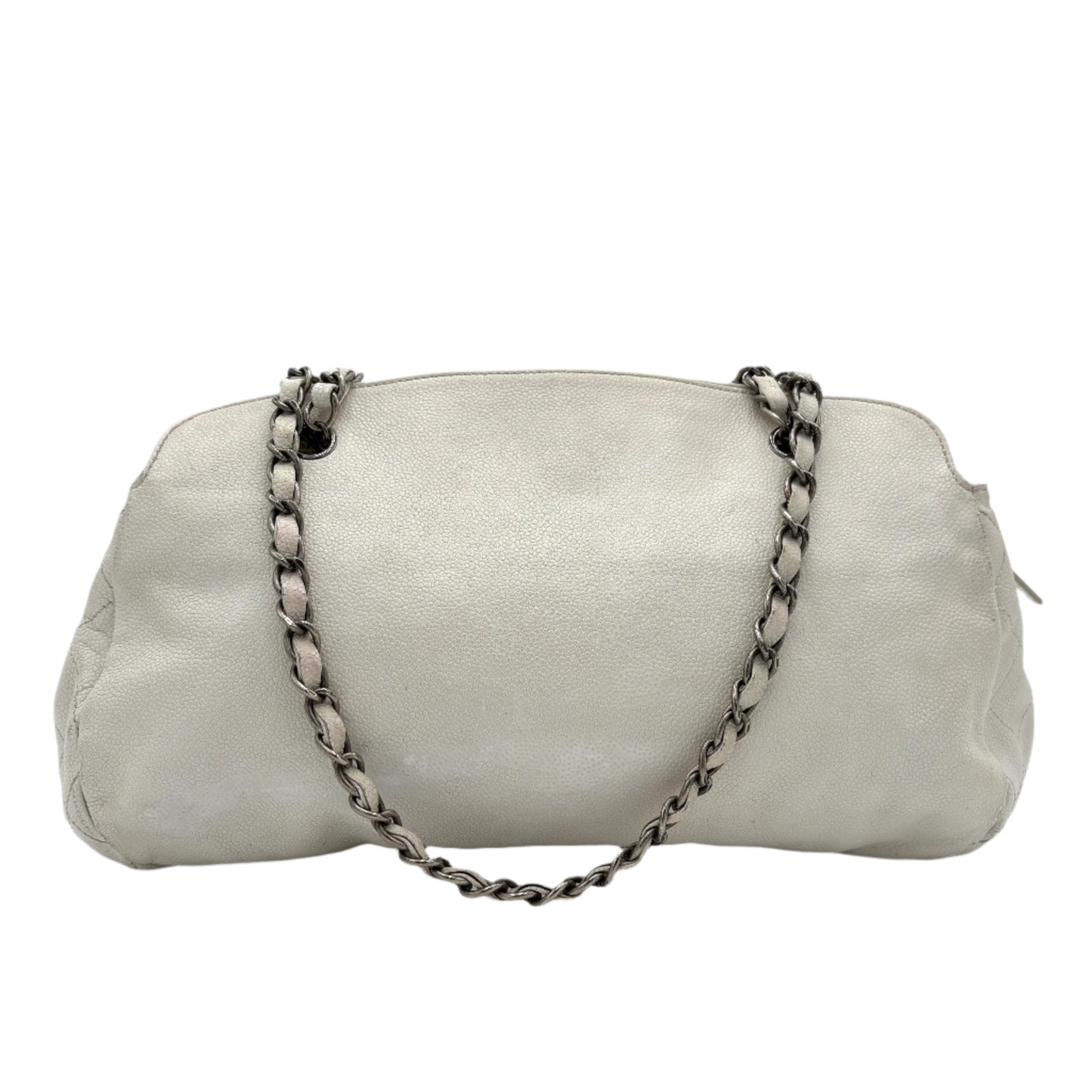 2010 Chanel Dual Pocket Bag-Ivory
