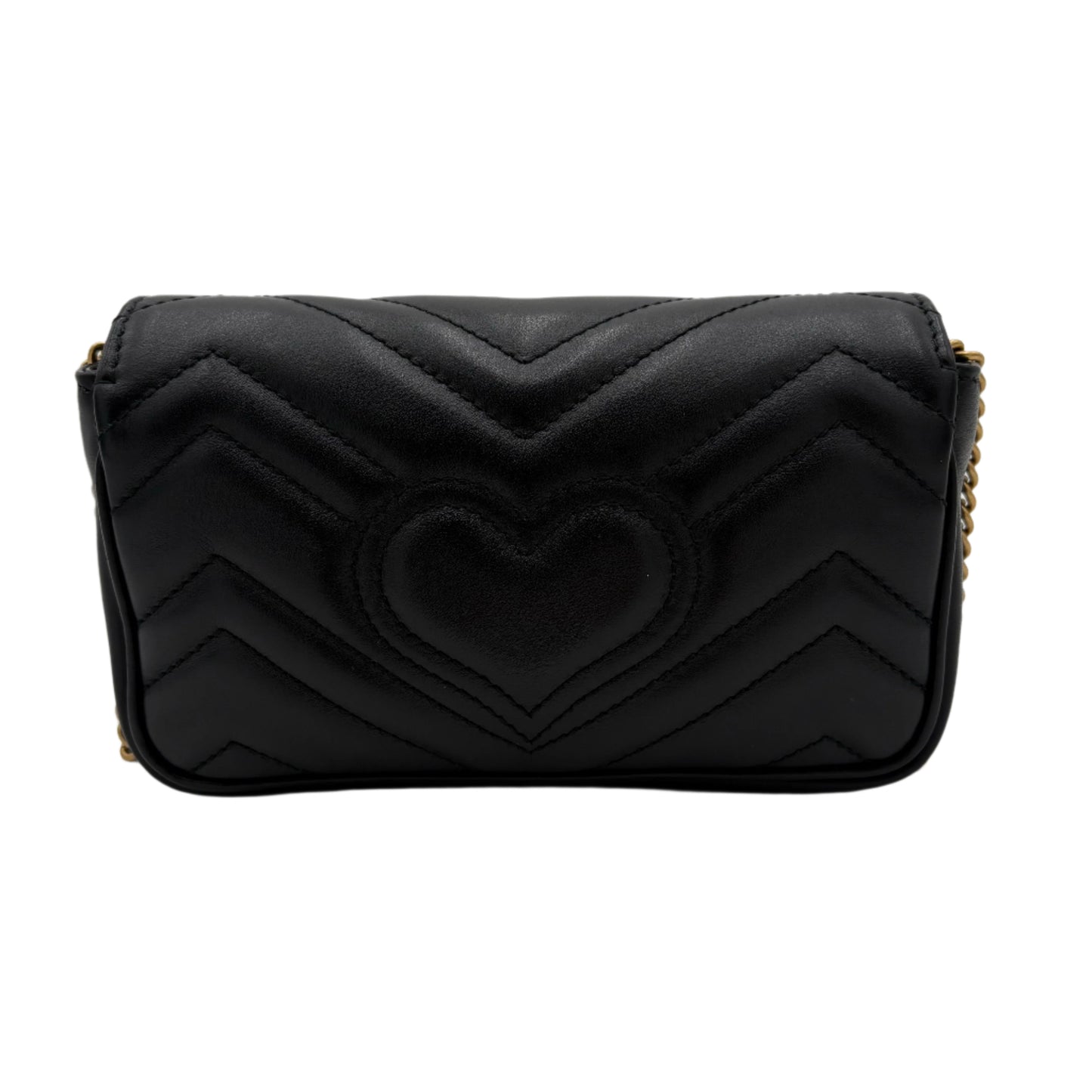 Gucci GG Marmont Super Mini Bag-Blk Leather : Super Mini