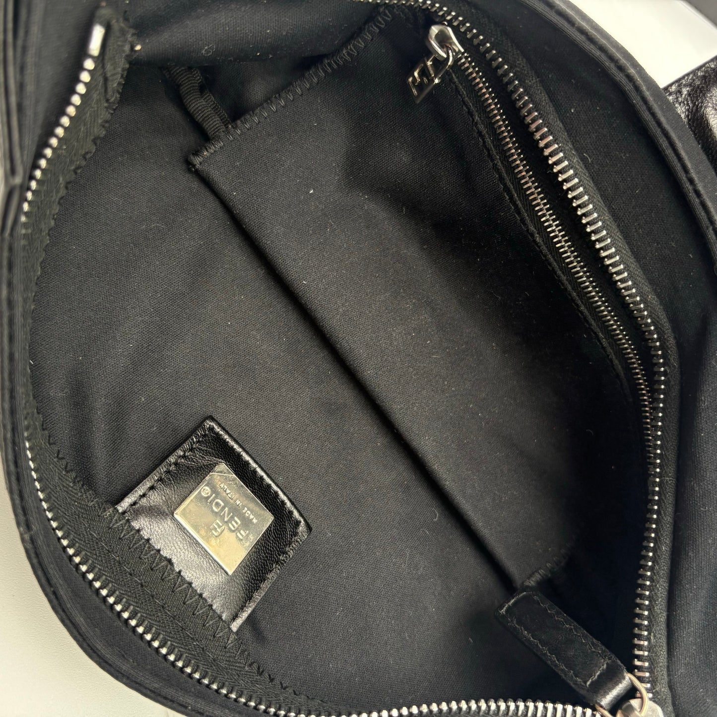 Vintage Fendi Nylon Flat Baguette
