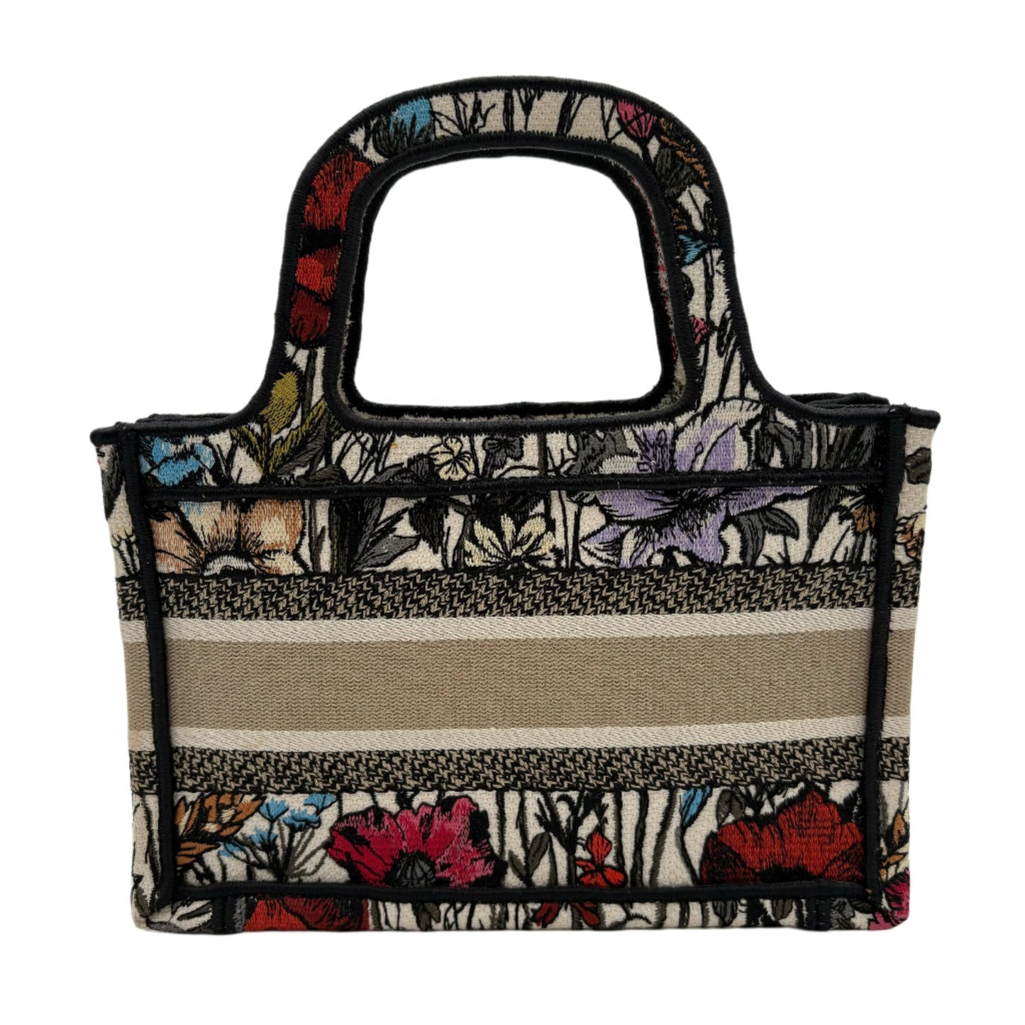 Dior Embroidered Mille Fleurs Mini Book Tote