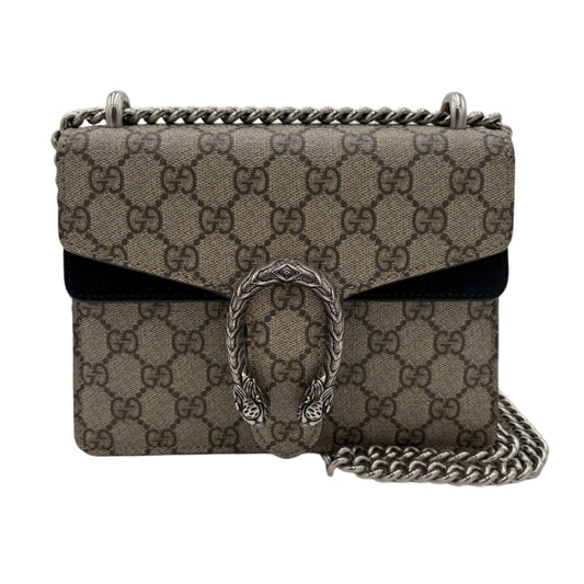 Gucci Dionysus Shoulder Bag-Beige/Black : Small