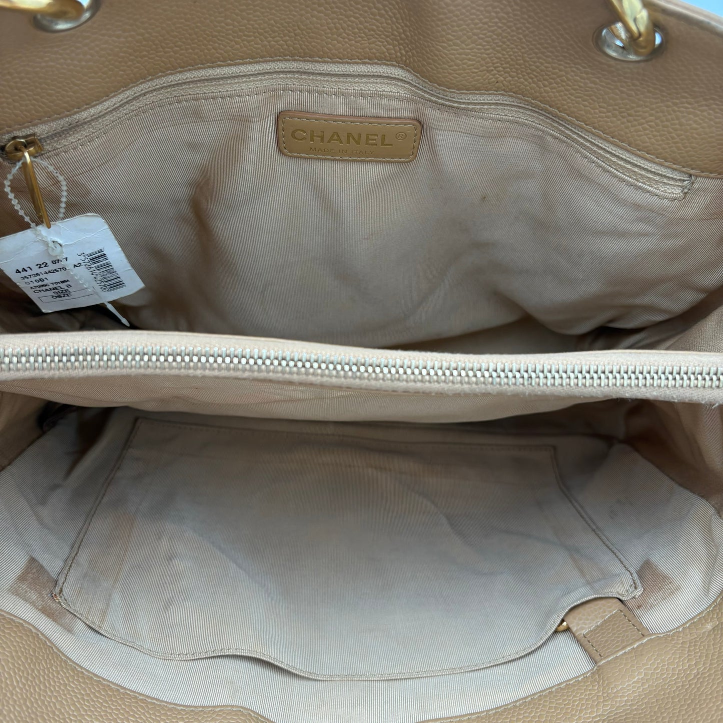 2011 Chanel Grand Shopping Tote-Light Beige