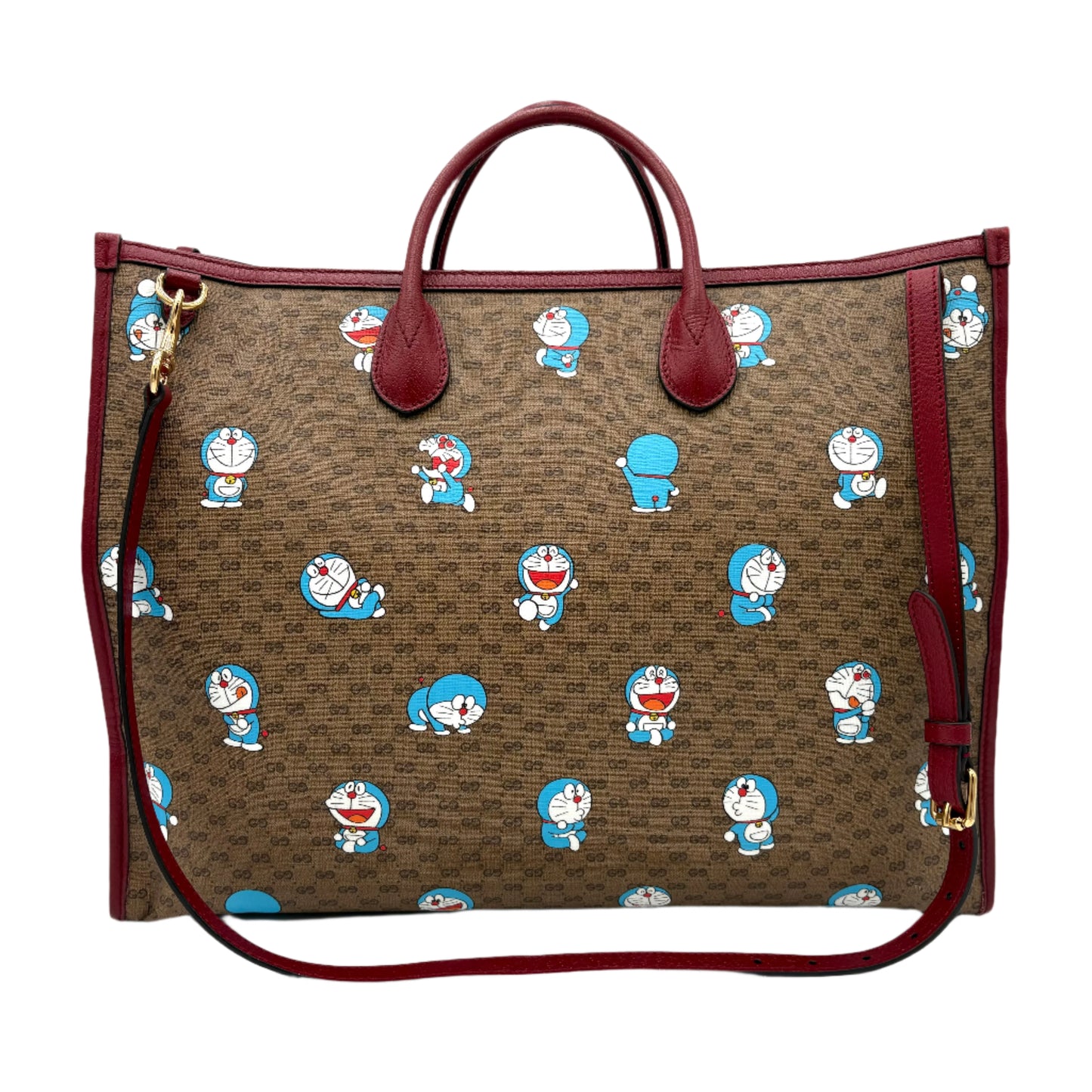 Gucci Doraemon mini Tote large GG-Monogram Red