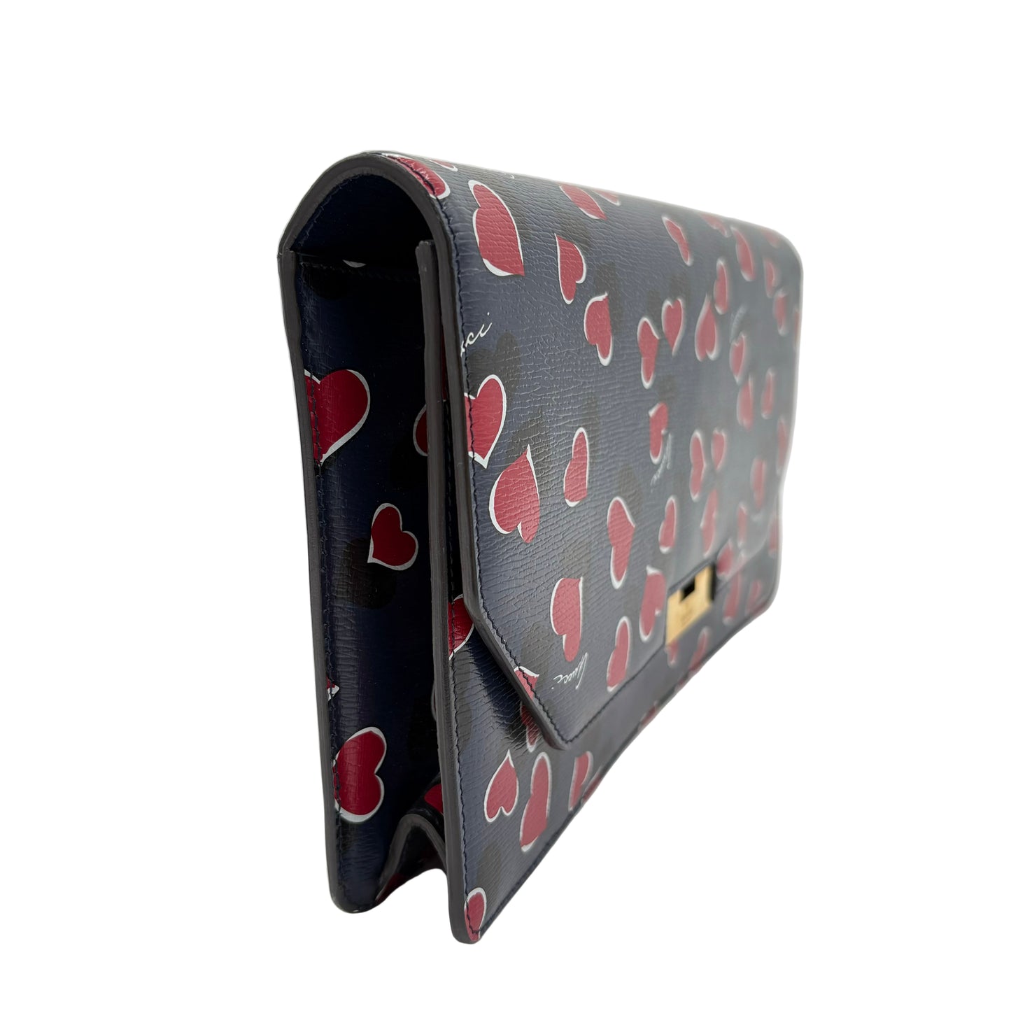 Gucci Leather Heart's A flutter Clutch