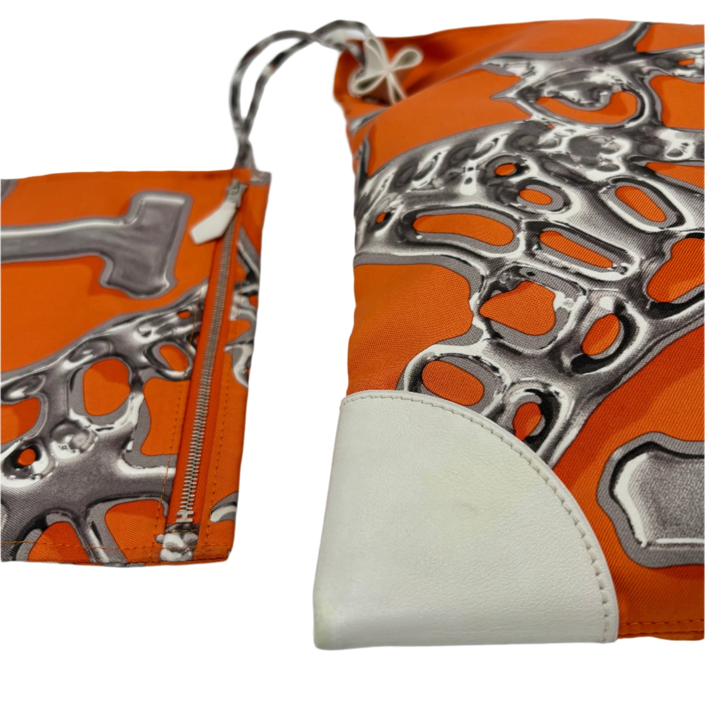Hermes Vif Argent Silky City 33 Pouch Bag