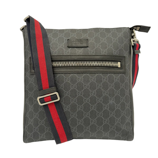 Gucci GG Men's Messenger-Grey Black