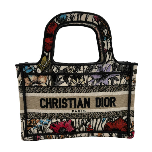 Dior Embroidered Mille Fleurs Mini Book Tote