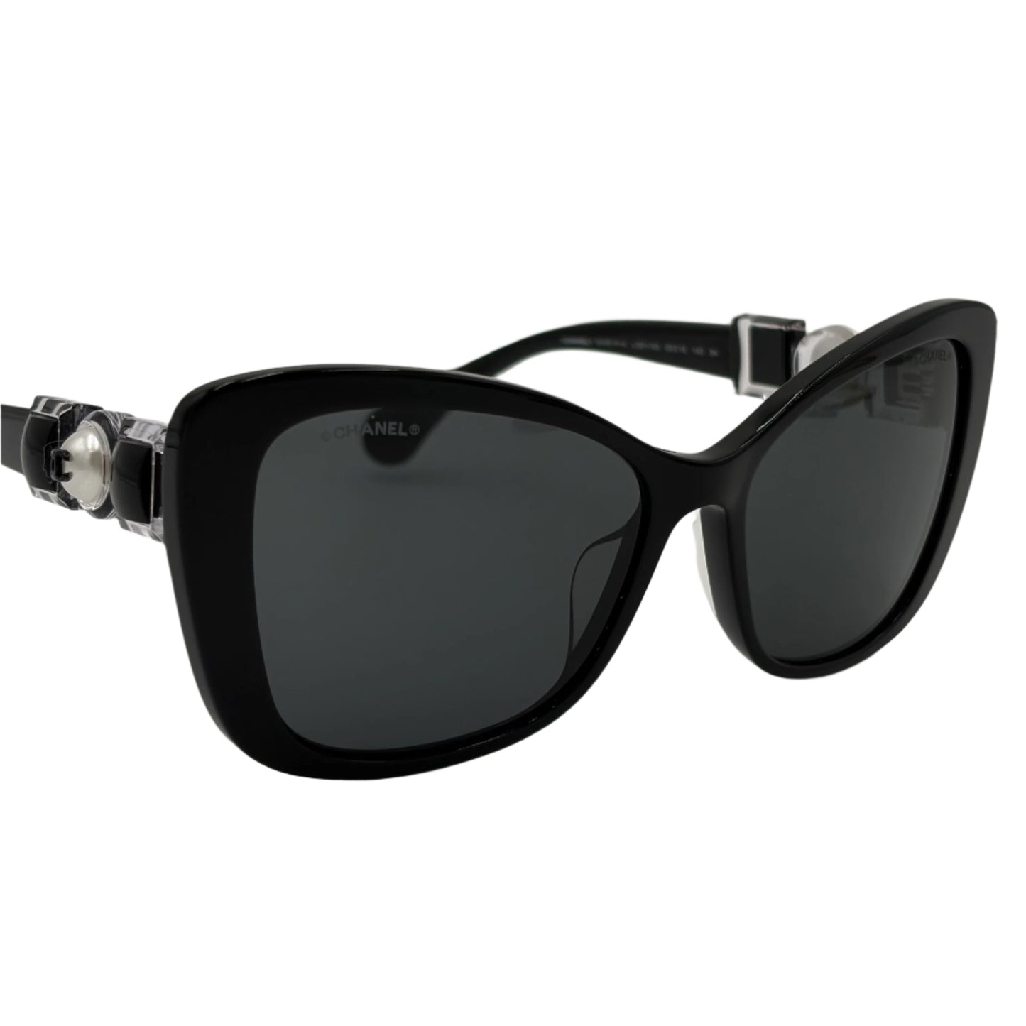 Chanel Acetate Pearl Butterfly Sunglasses 5445-H