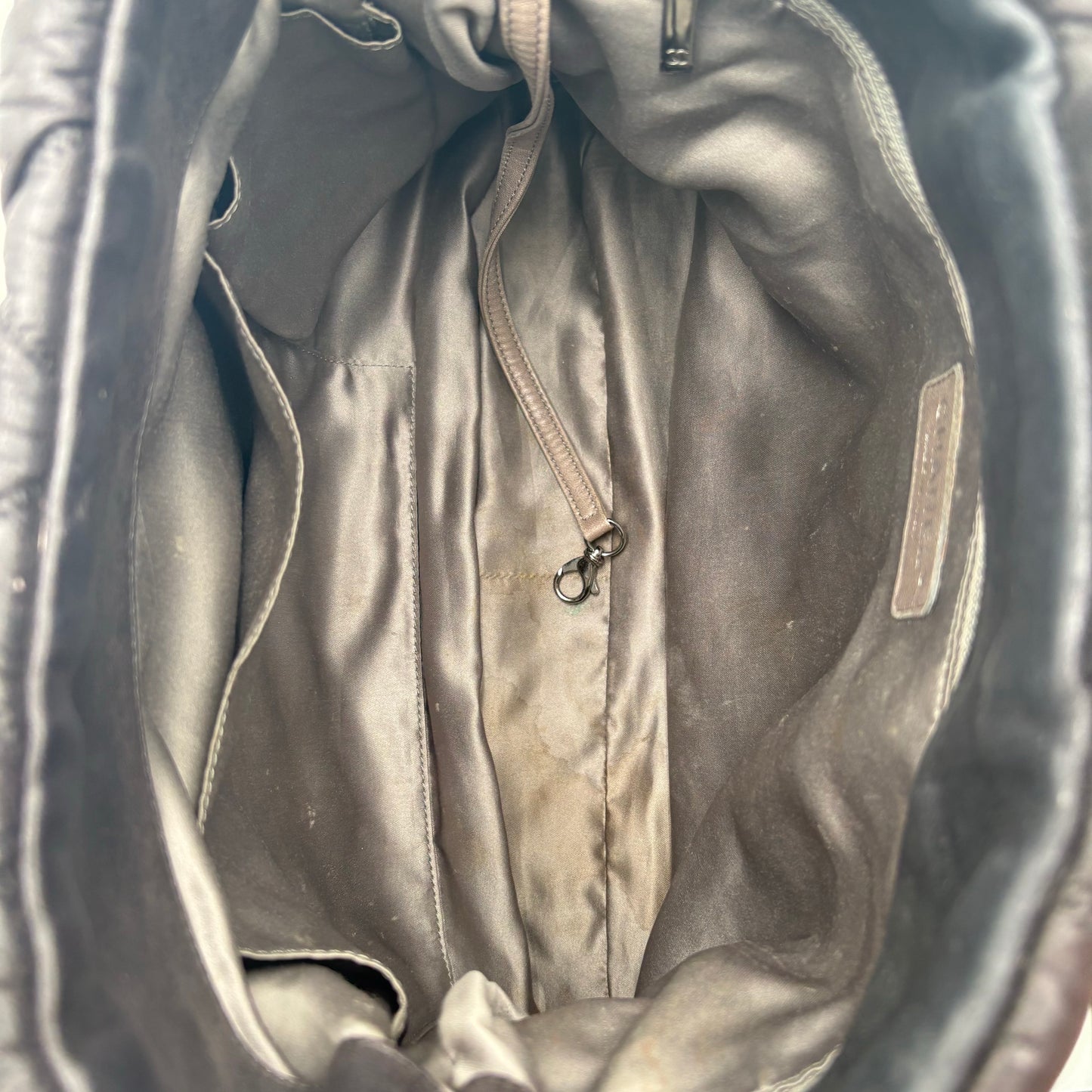2009 Chanel Bubble Quilted Lambskin Hobo Bag