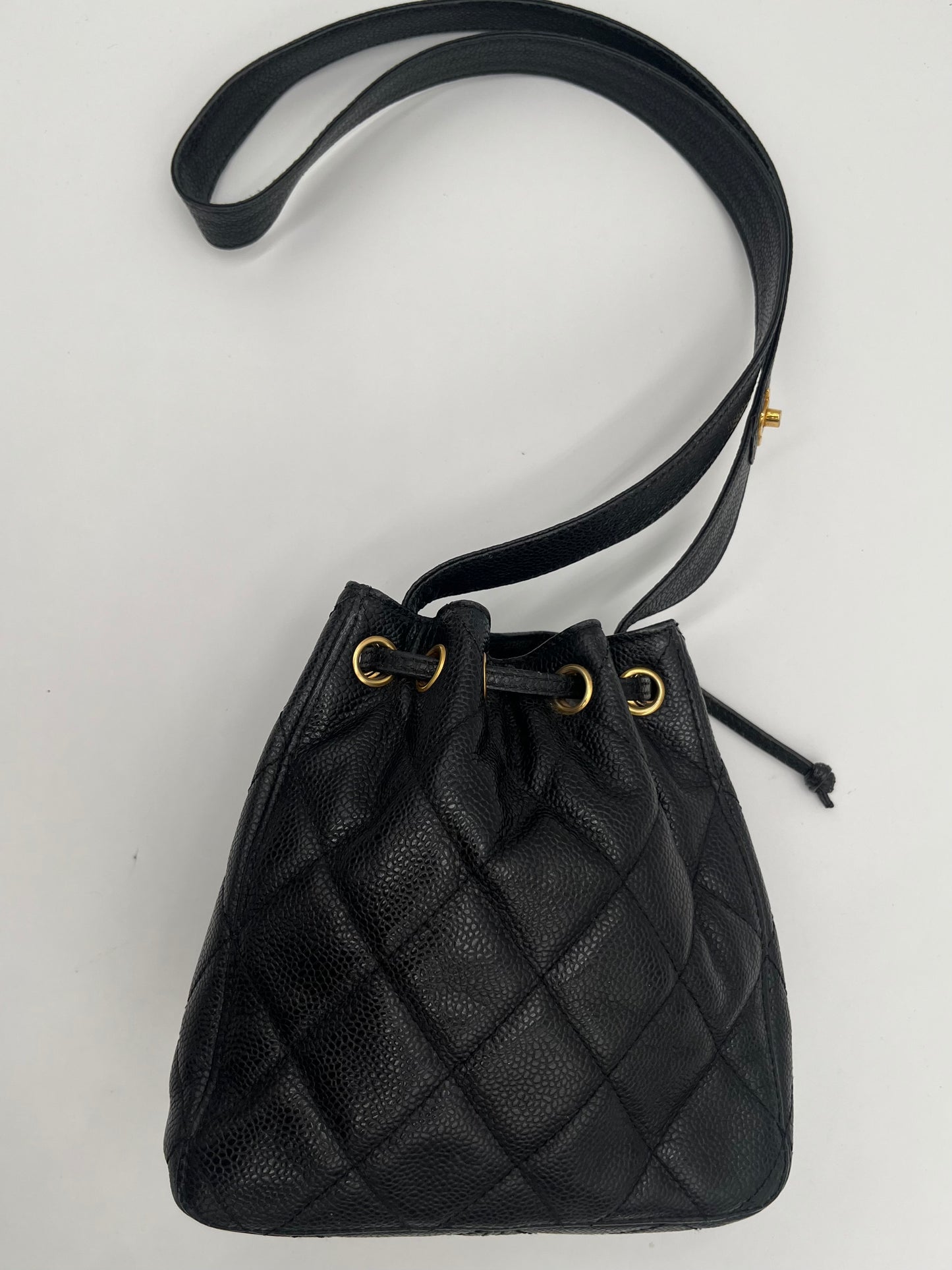 Chanel Caviar Drawstring Bucket
