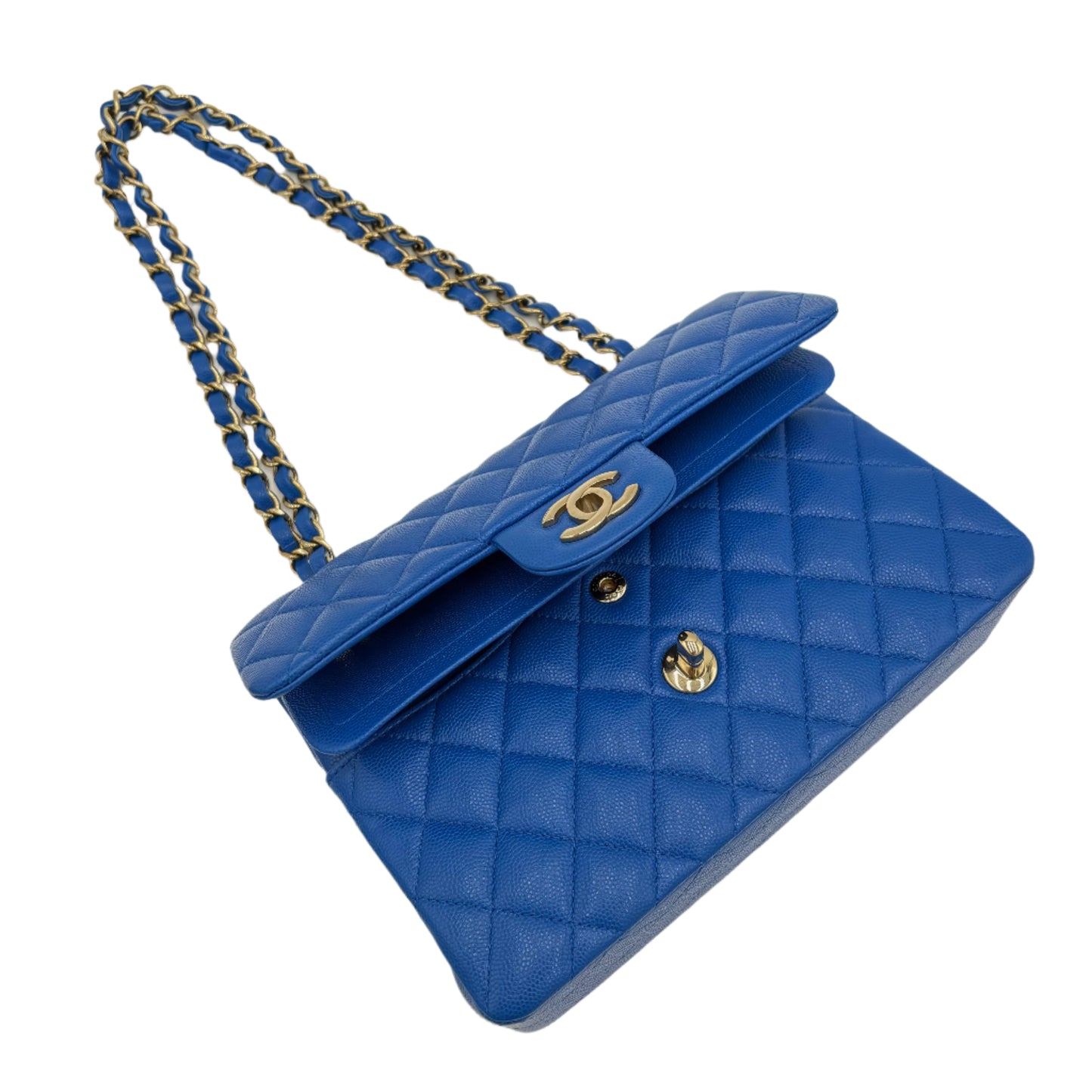 Chipped Chanel Caviar Double Flap Bag