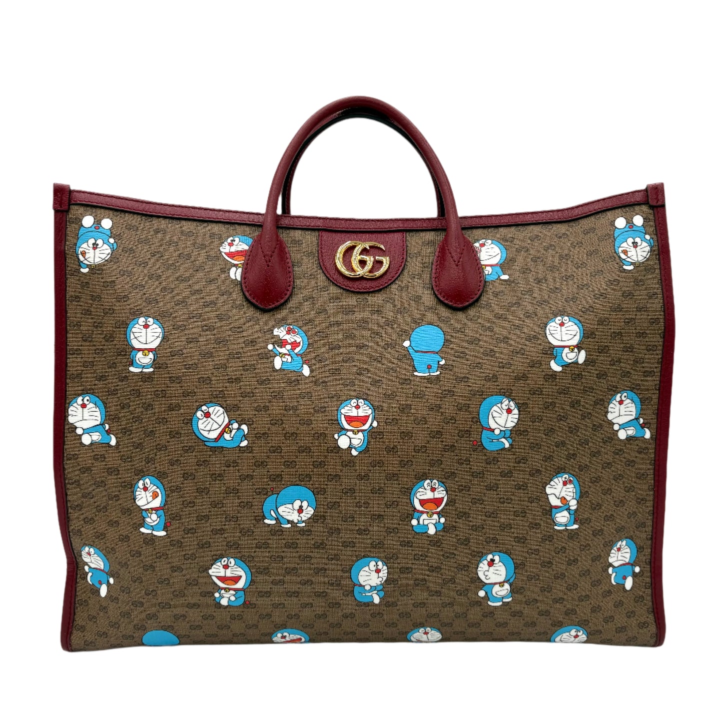 Gucci Doraemon mini Tote large GG-Monogram Red