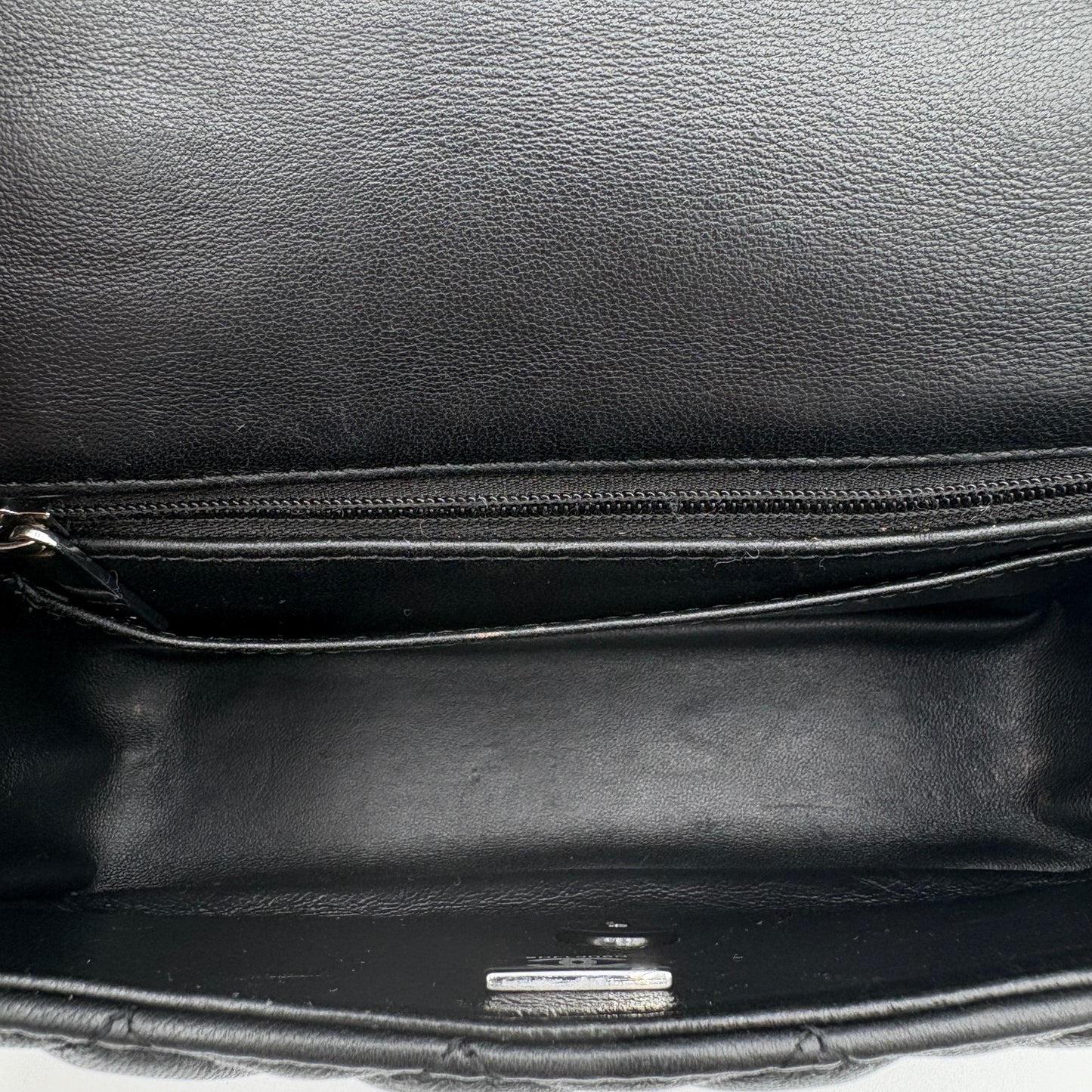 Chipped Chanel Top Handle Mini Flap Bag