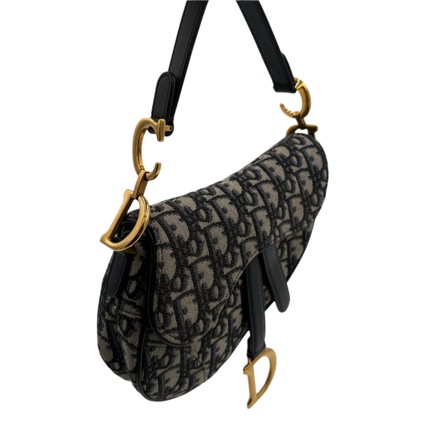 Christian Dior Mini Saddle Bag With Strap & Guitar Strap