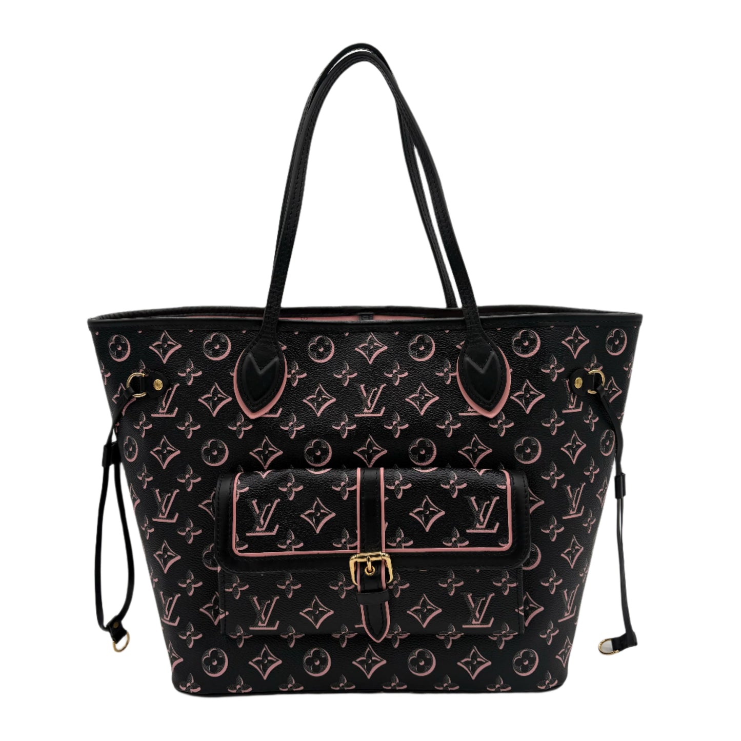 Chipped Louis Vuitton Neverfull NM Fall For You Tote