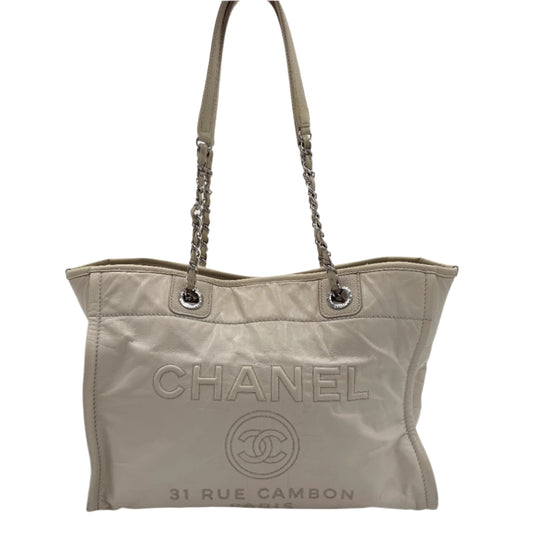Chanel 2016 Leather Deauville Medium Tote