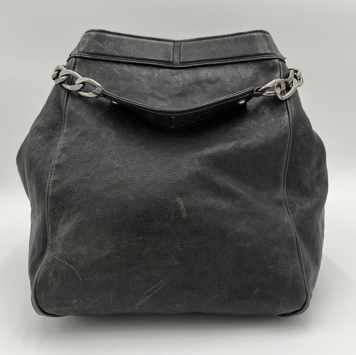 Chanel Caviar CC Shopper Tote-Black