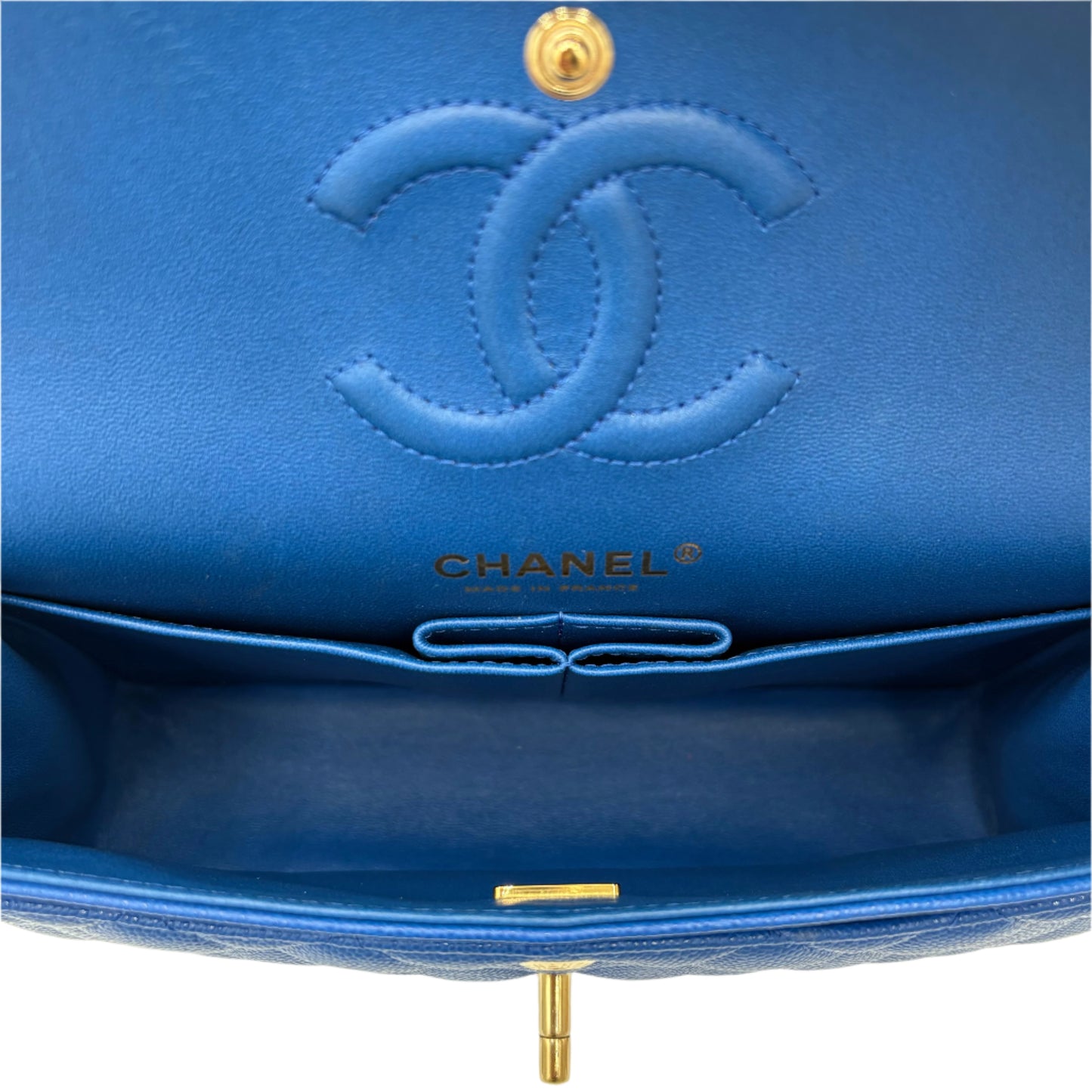 Chipped Chanel Caviar Double Flap Bag