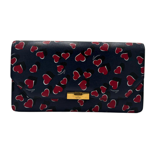 Gucci Leather Heart's A flutter Clutch