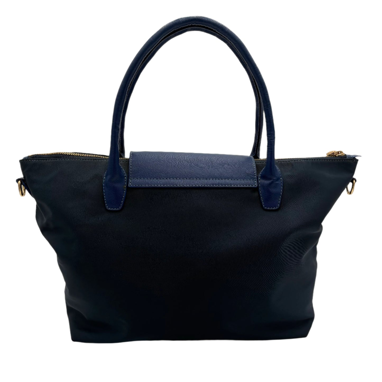 Prada Tessuto Saffiano Tote-Blue