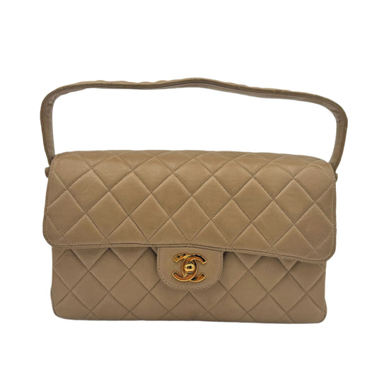 Chanel Double Sided Flap Bag-Beige : Medium