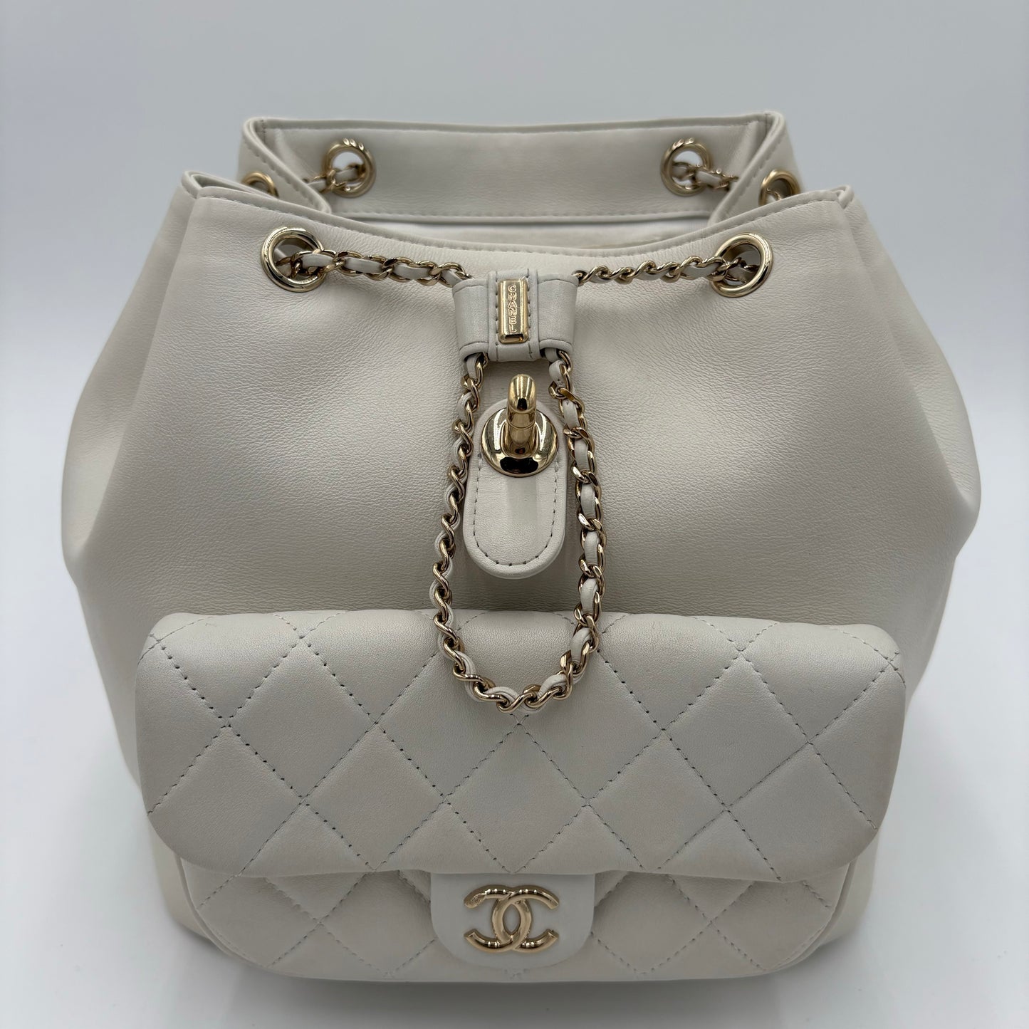 2023 Chanel Duma Drawstring Backpack