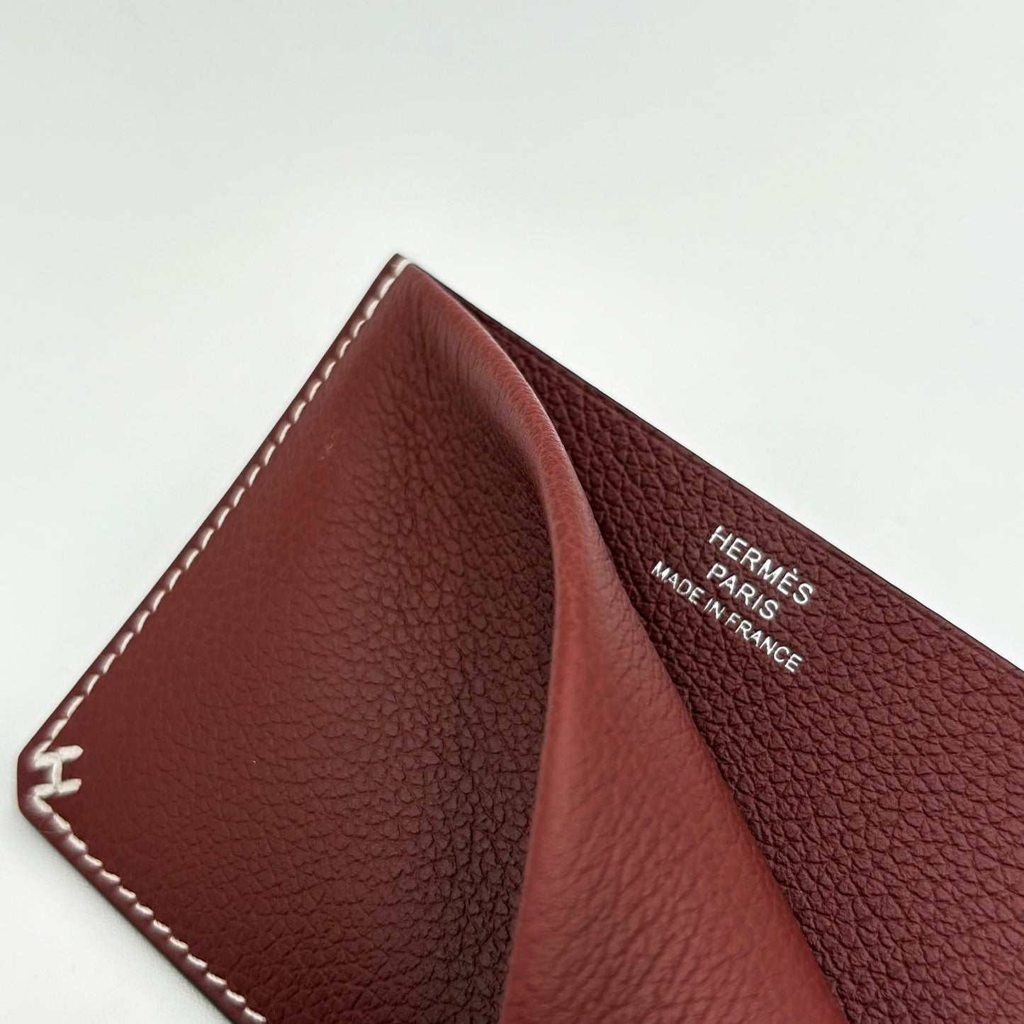 MIB Hermes H Sellier Card Holder Rouge H