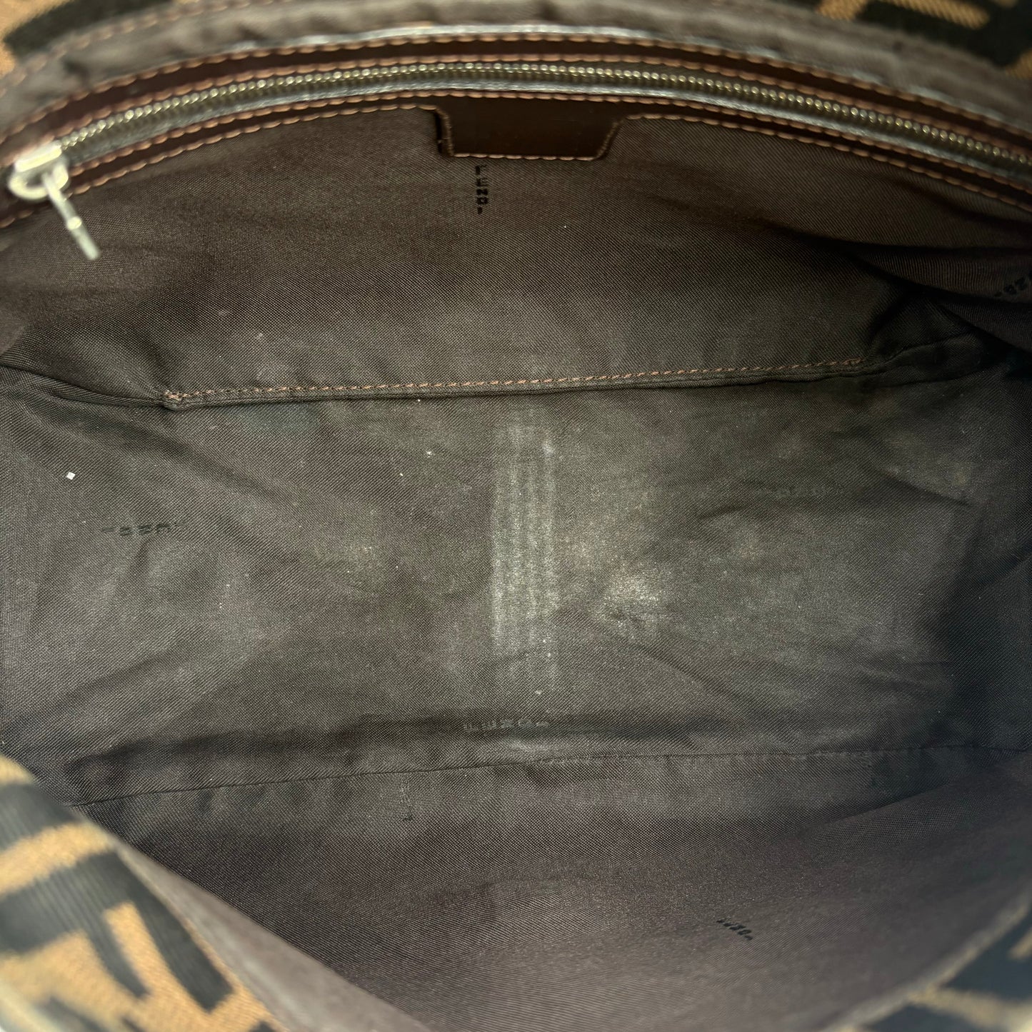 Vintage Fendi Mama Zucca Canvas Baguette