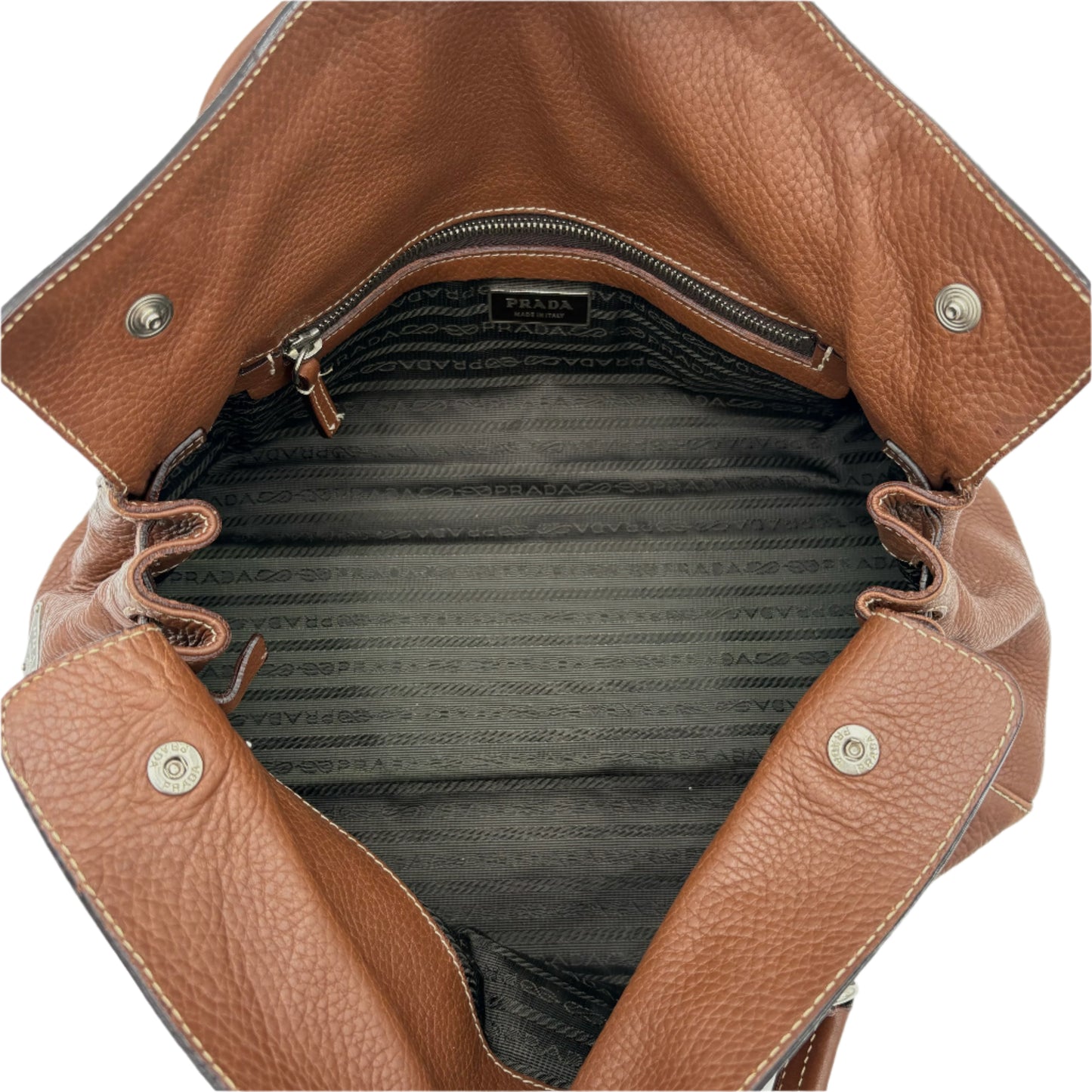 Prada Vitello Daino Pebbled Leather Bag