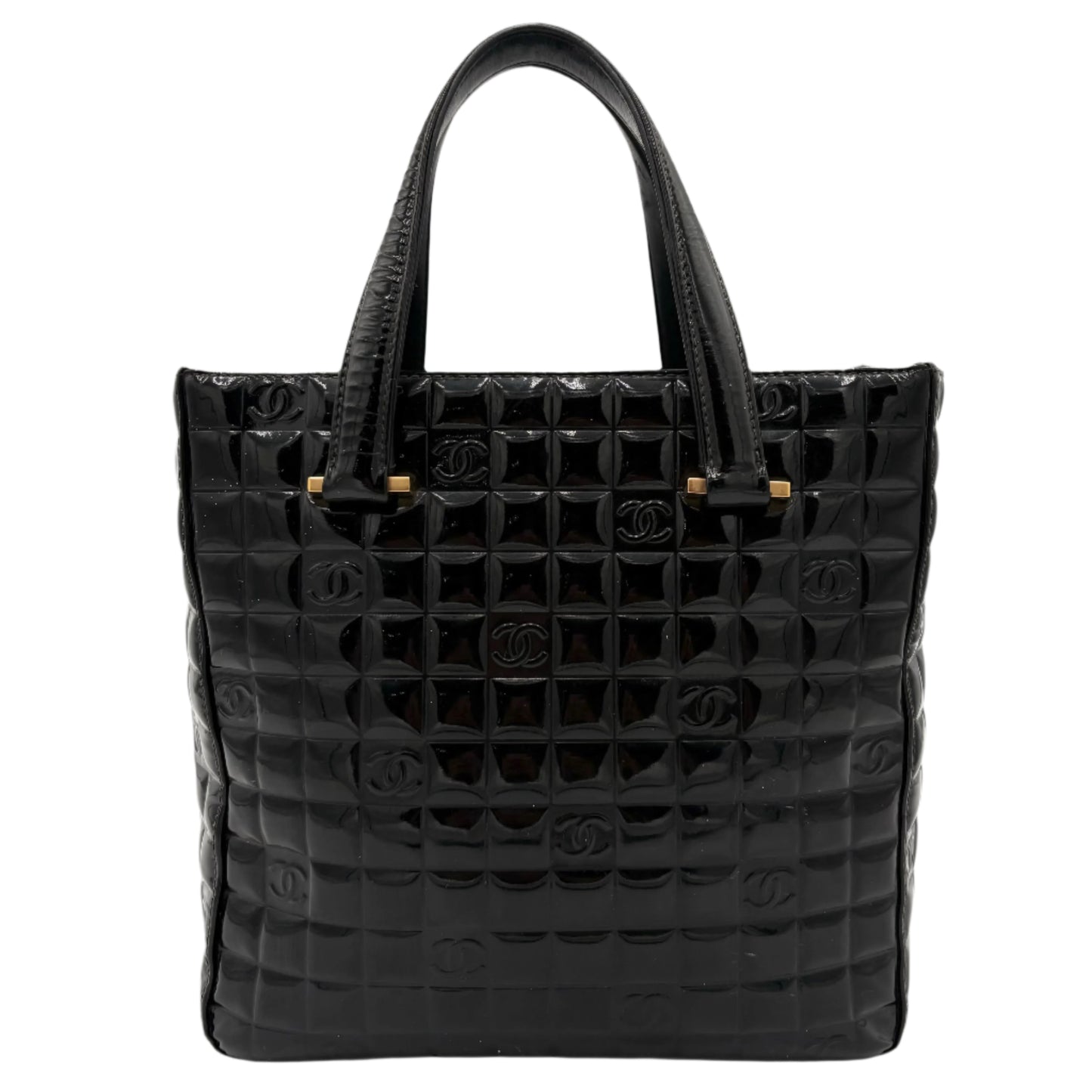 Chanel Quilted Patent Tote-Black
