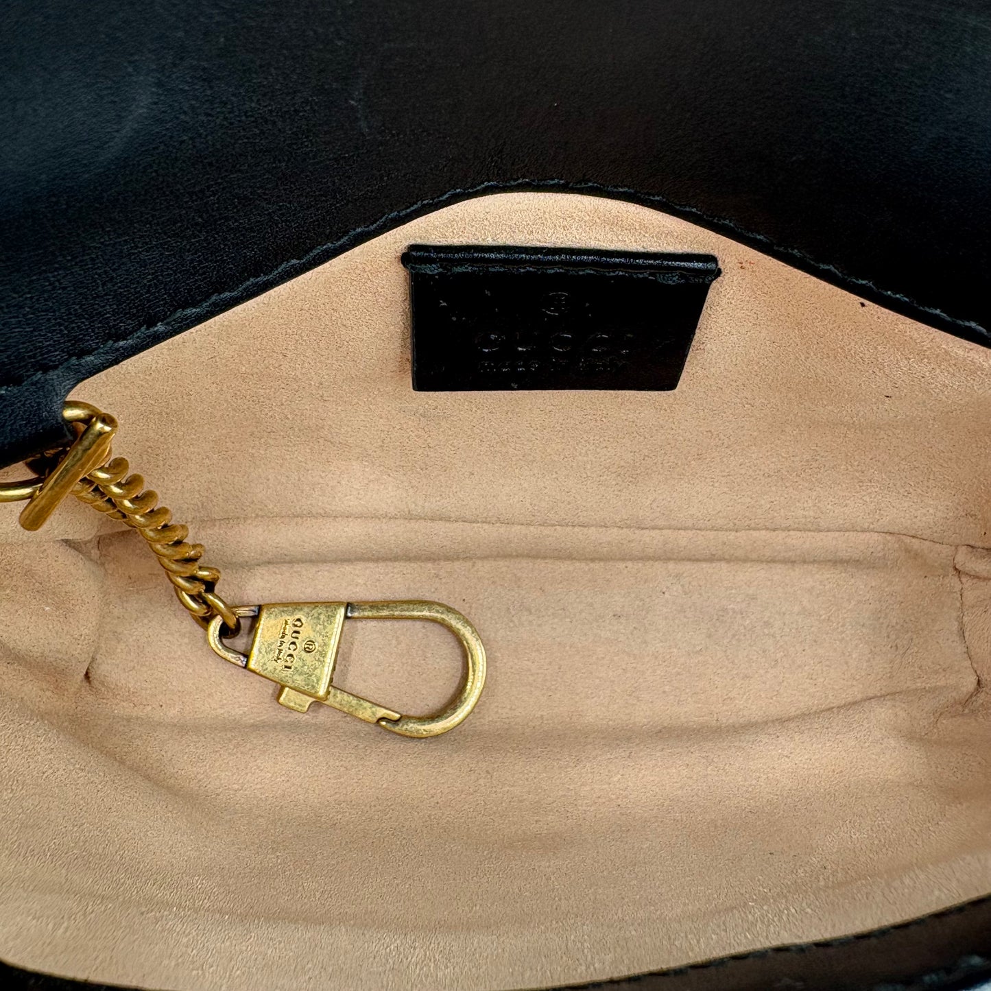 Gucci GG Marmont Super Mini Bag-Blk Leather : Super Mini