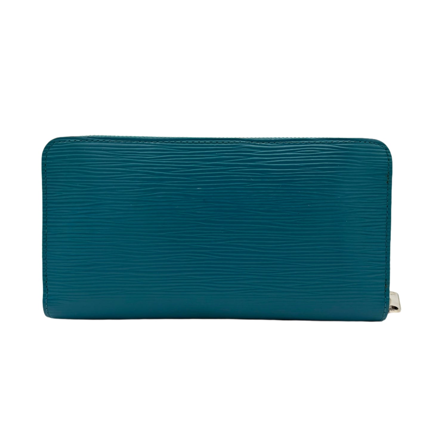 Louis Vuitton Epi Zippy Wallet.-Electric Blue