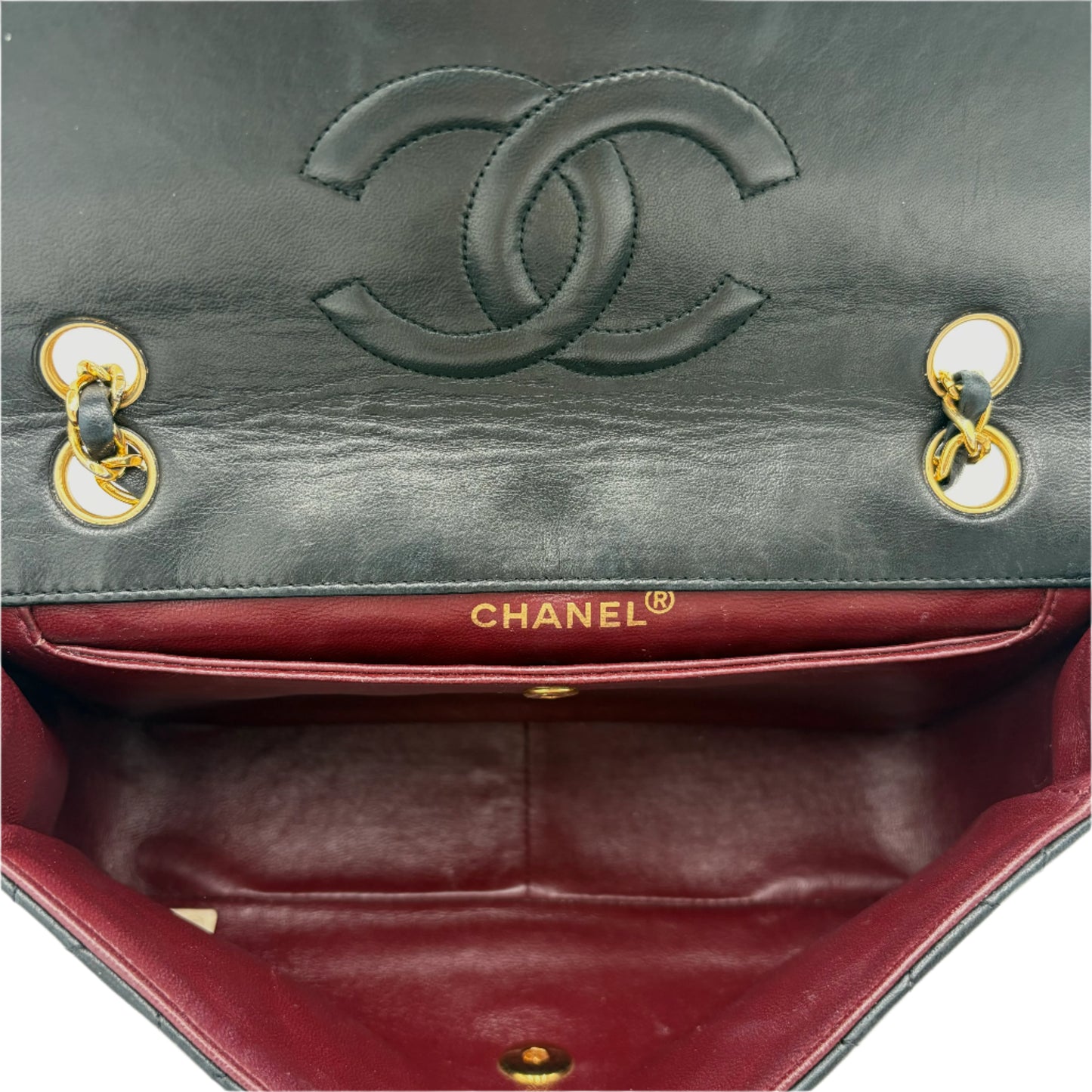 1989 Chanel Lambskin Matelasse Flap Bag