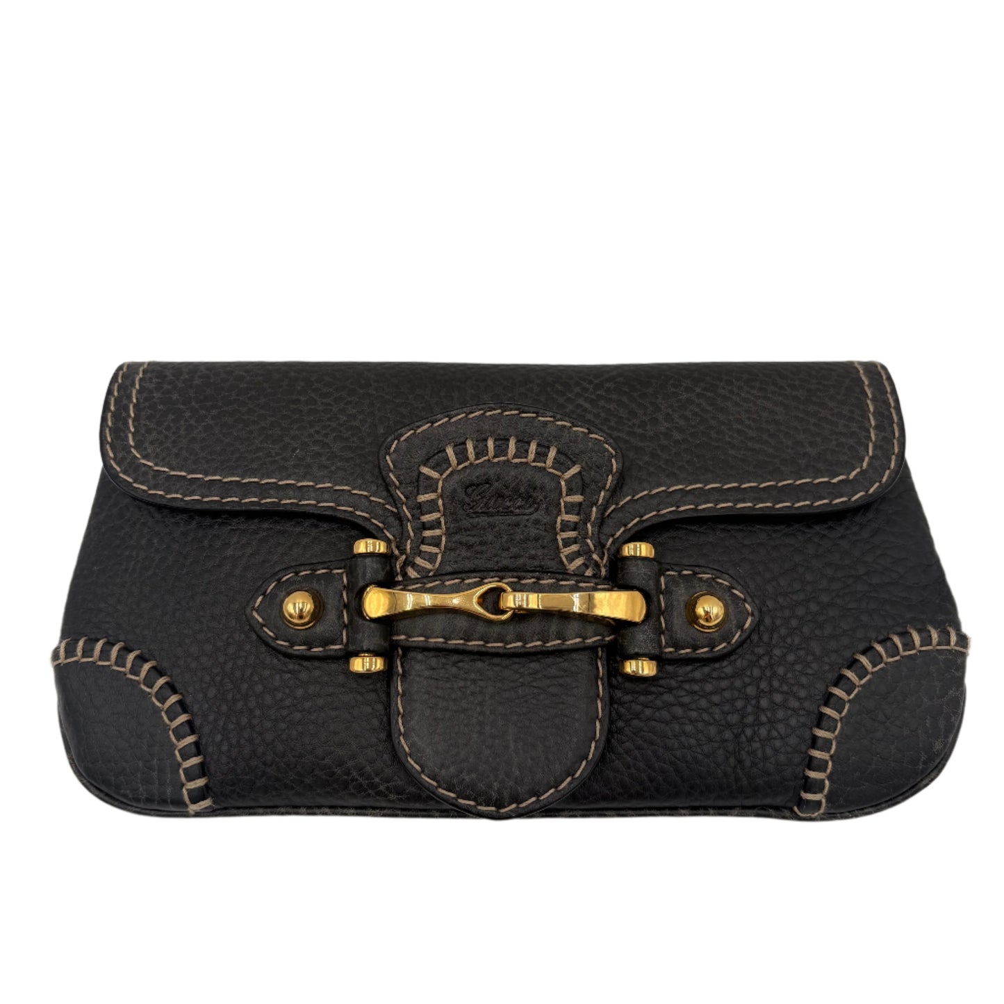 Gucci Pelham Clutch with Saddle Stitching