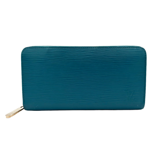 Louis Vuitton Epi Zippy Wallet.-Electric Blue