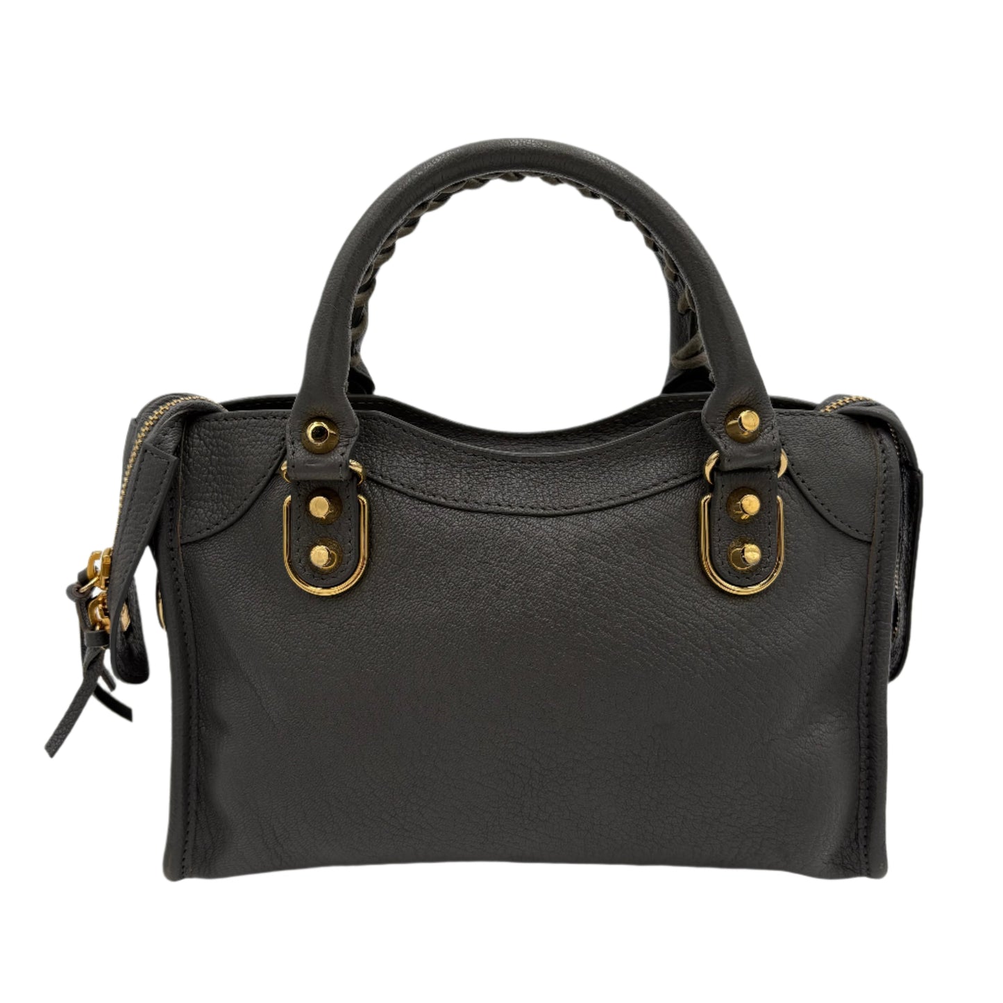 Balenciaga Mini Metallic Edge City Bag - Grey