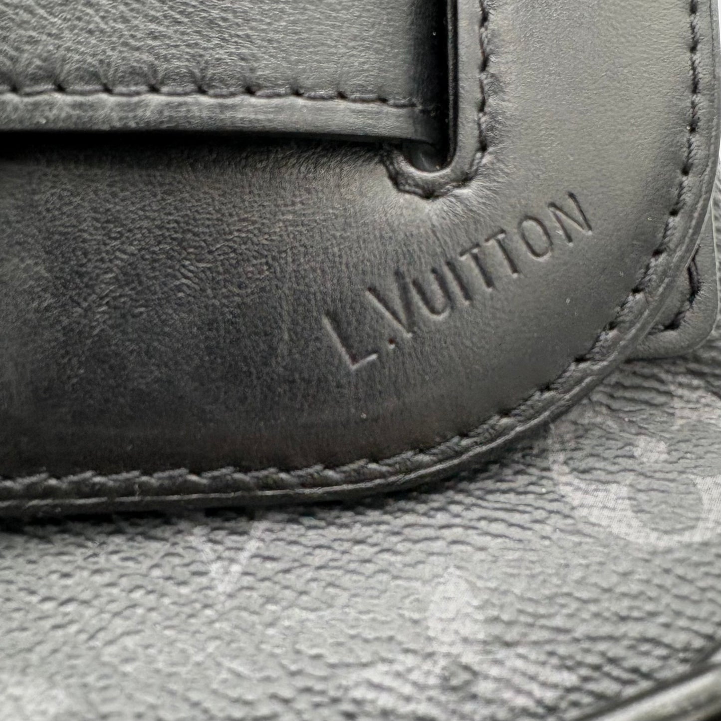 2019 Louis Vuitton Black Taurillon Monogram Eclipse Steamer PM