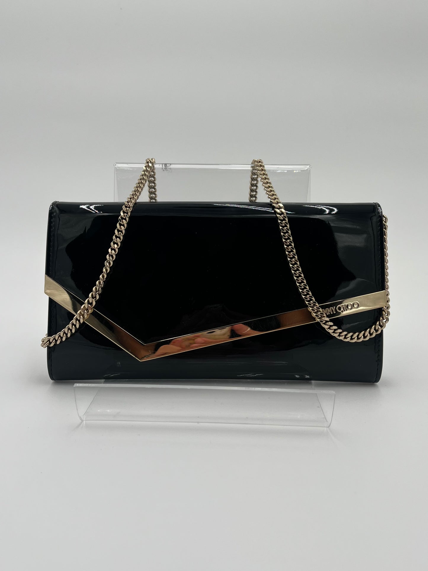 Jimmy Choo Emmie 2 Way Bag-Black Patent