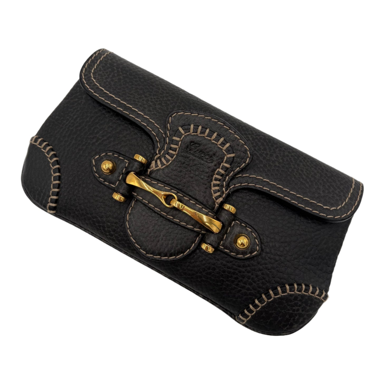 Gucci Pelham Clutch with Saddle Stitching