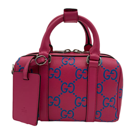 MIB Gucci Mini Duffle Bag: Pink and Blue