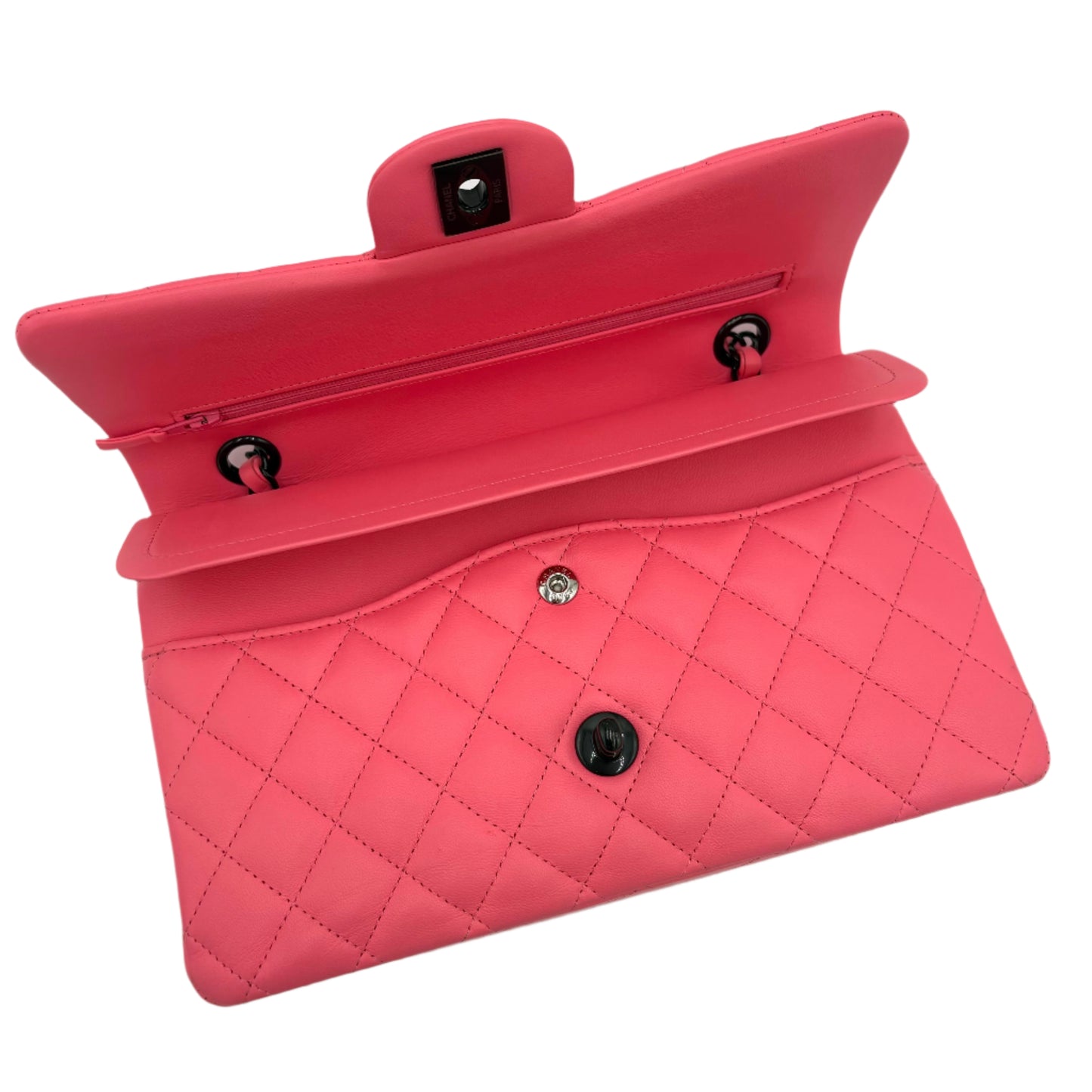 2024 Chanel Double Flap Lambskin Medium Bag