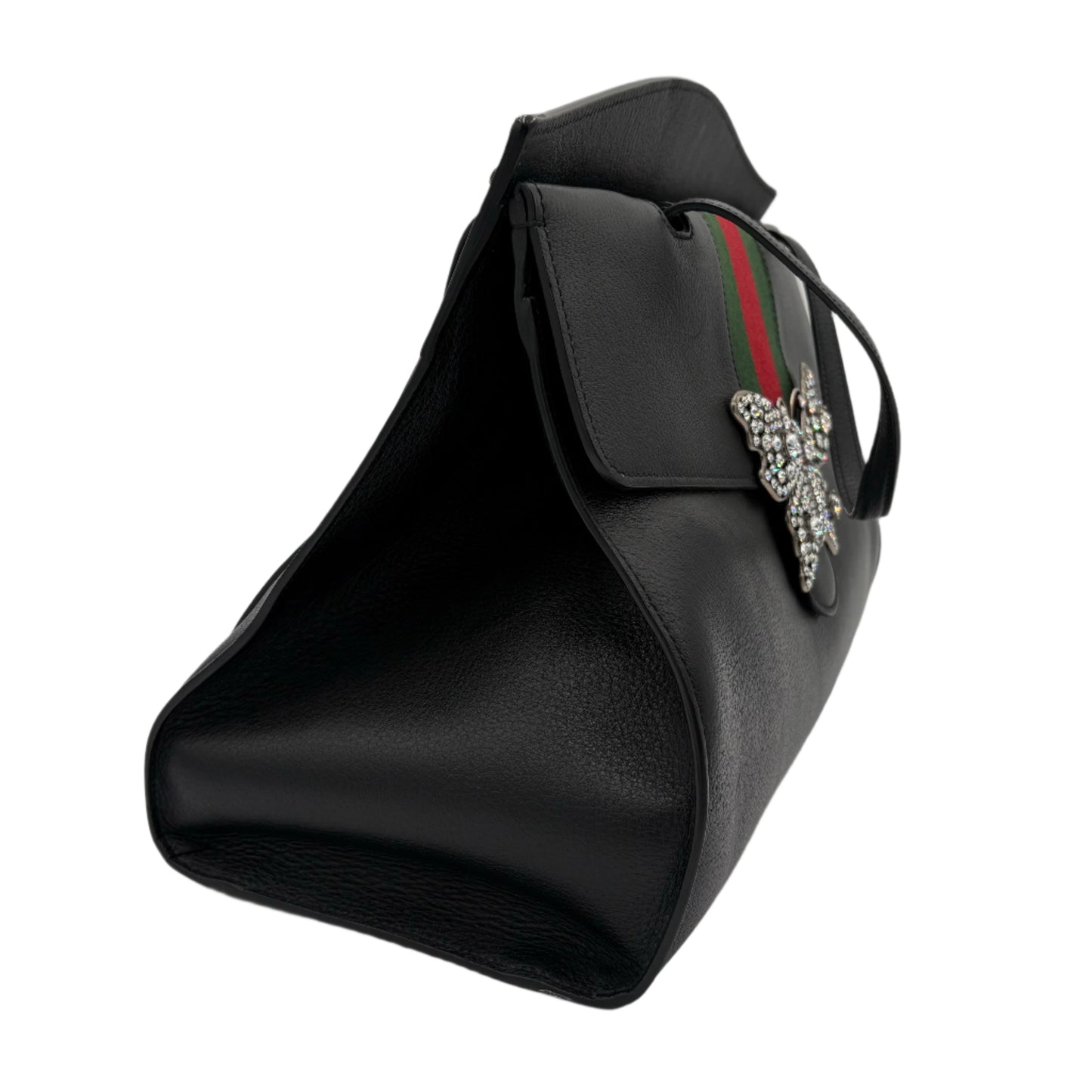Gucci Crystal Butterfly Linea-Black : Large
