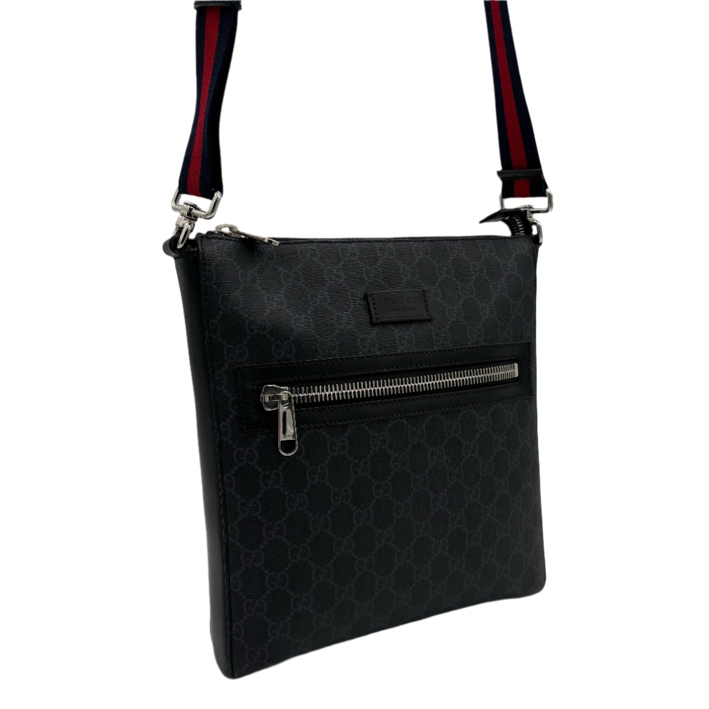 Gucci GG Men's Messenger-Grey Black