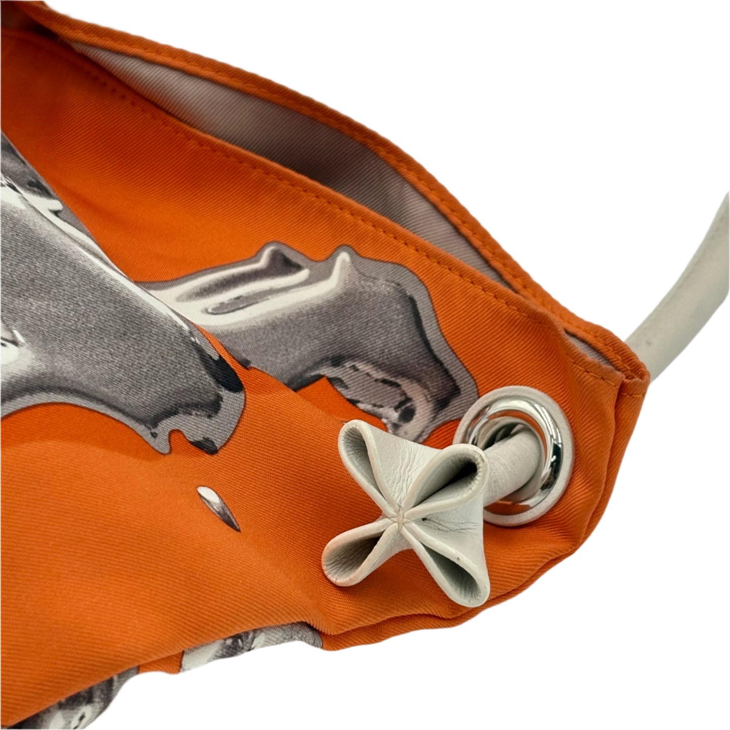 Hermes Vif Argent Silky City 33 Pouch Bag