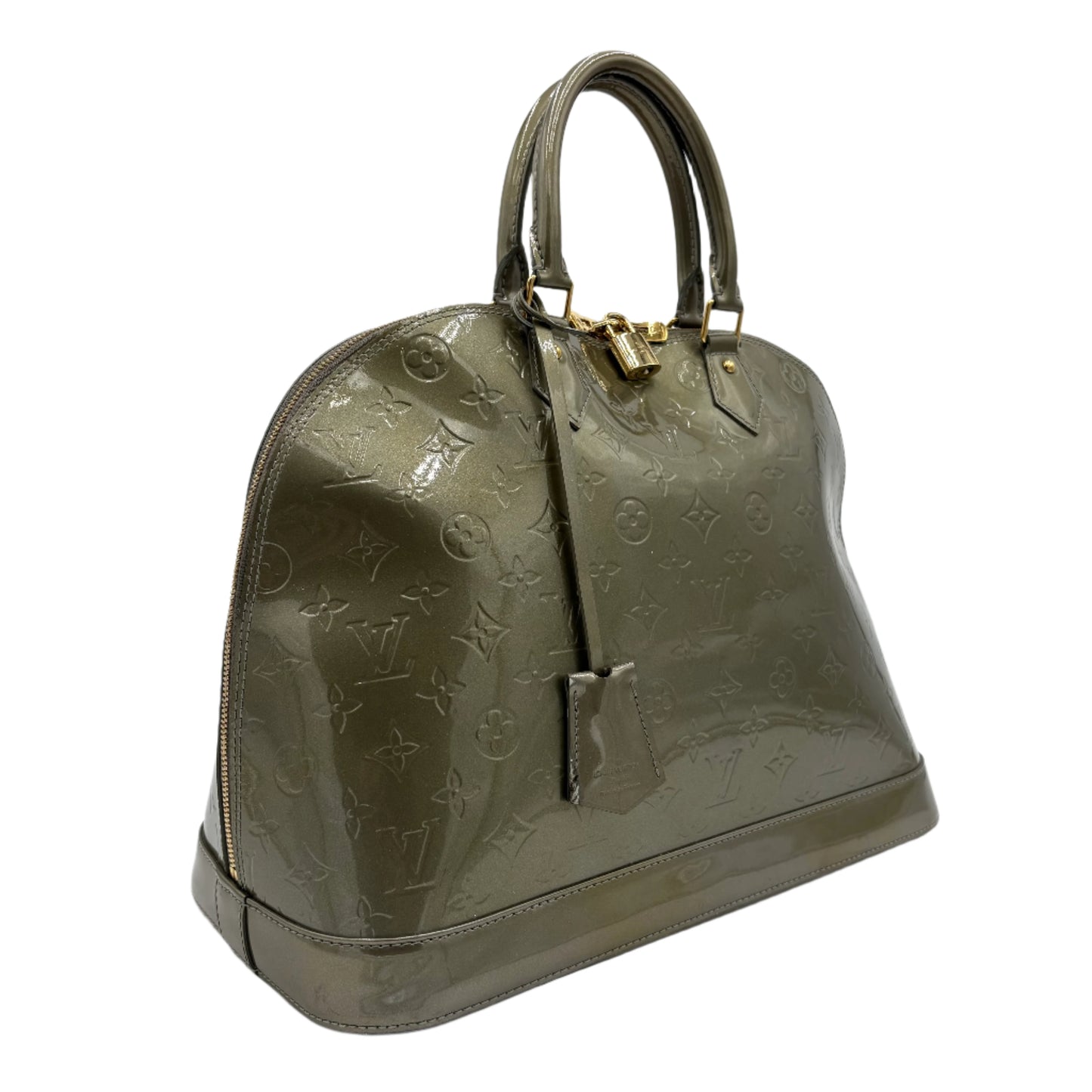 Louis Vuitton Alma GM-Olive Vernis